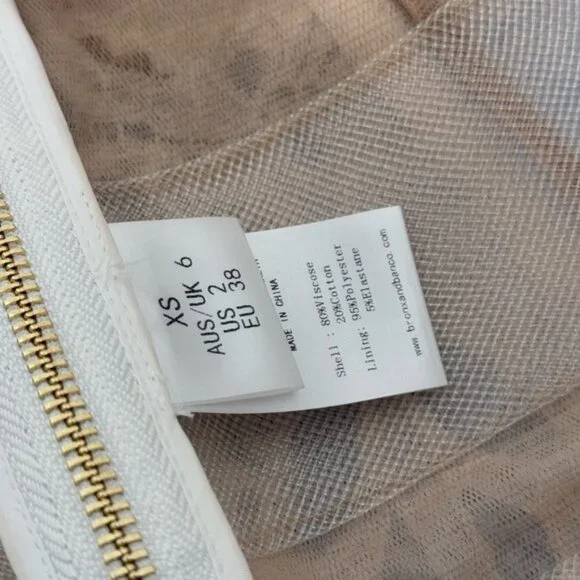 🆕 BRONX & BANCO 🧿 NWOT Casey White Lace Long Sleeve Mini Dress, Sz XS / US 2 - Picture 13 of 16